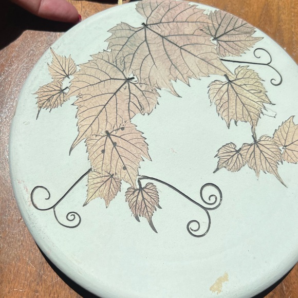 Bristoleaf Pottery, Wizard of Clay RARE 🍁 Bristoleaf Trivet for Use or Hanging - Picture 4 of 7